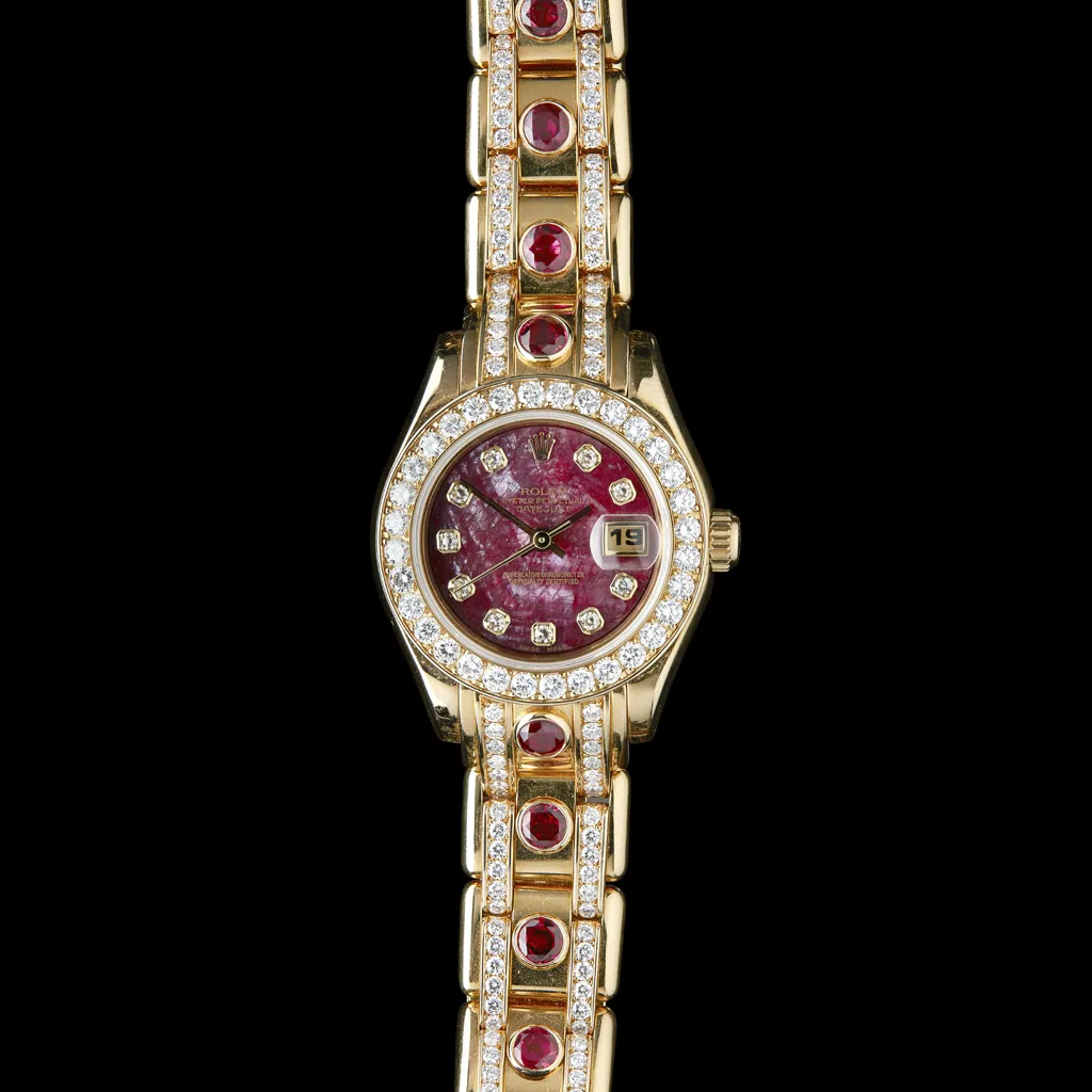 Rolex Pearlmaster 69298 Yellow gold Red