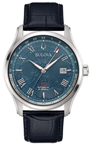 Bulova Wilton 96B385 43mm Stainless steel Blue