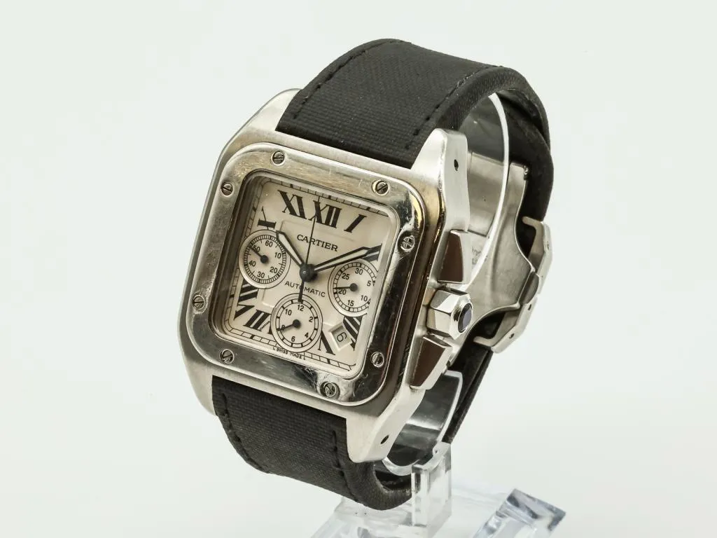 Cartier Santos 2740 41mm Stainless steel White