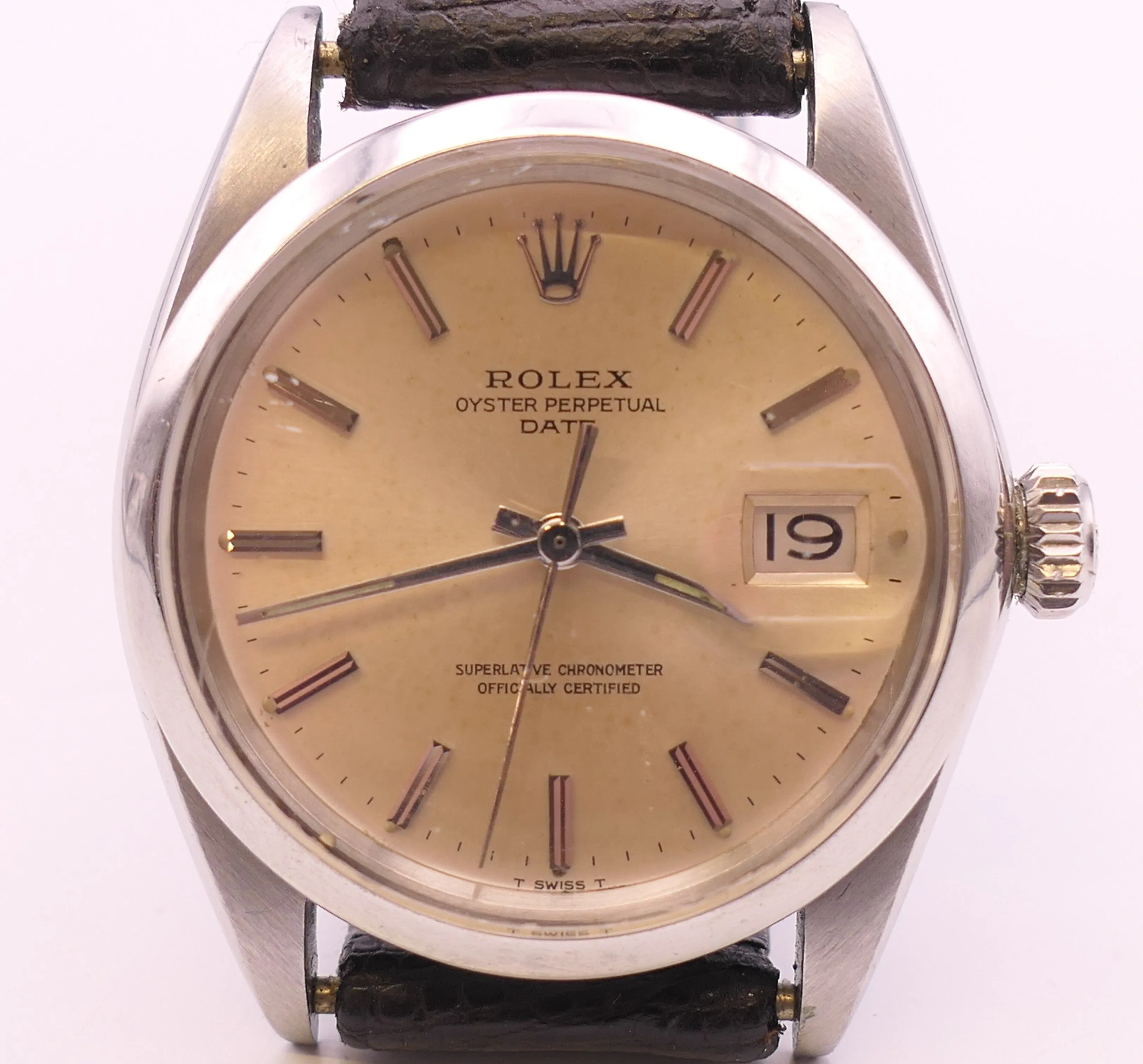 Rolex Oyster Perpetual Date 1500 37.5mm Stainless steel Silver