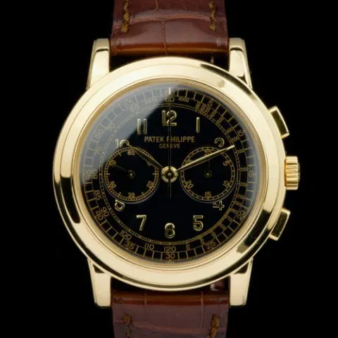 Patek Philippe Chronograph 5070 J 42mm Yellow gold Black