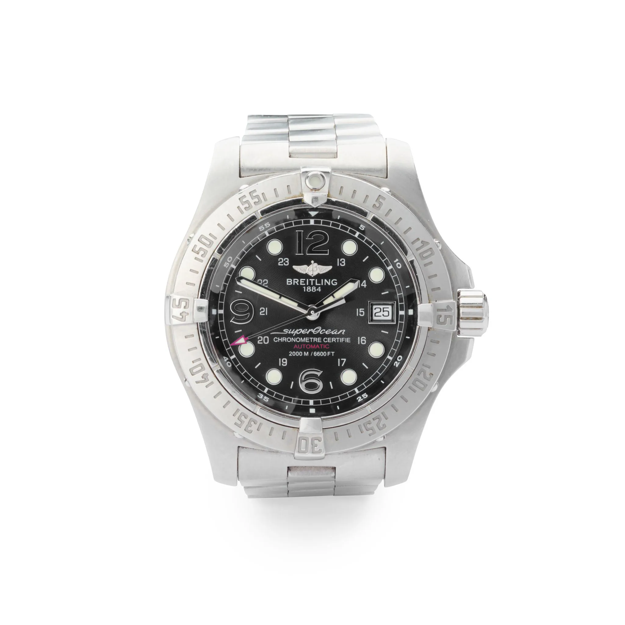 Breitling Superocean A17390 43.5mm Stainless steel Black