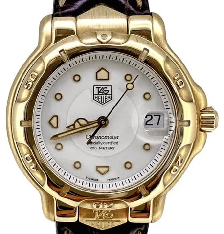 TAG Heuer 6000 WH 514 38mm Yellow gold White