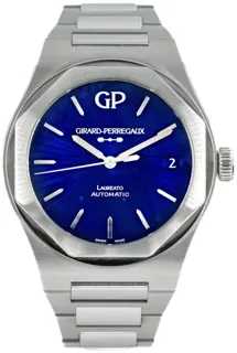 Girard-Perregaux Laureato 81010-11-432-11A Stainless steel Blue