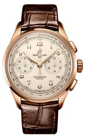 Breitling Premier RB0930371G1P1 40mm Rose gold Silver