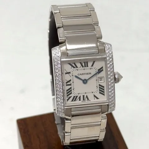 Cartier Tank WE101851 25mm White gold White