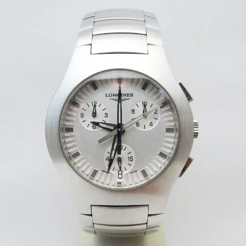 Longines Oposition L3 618 4 38mm Steel White