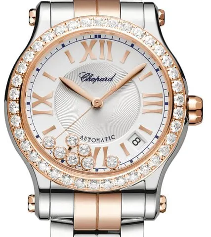 Chopard Happy Sport 278559-6025 36mm Yellow gold and Stainless steel Silver