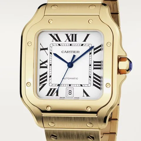 Cartier Santos WGSA0029 40mm Yellow gold Silver