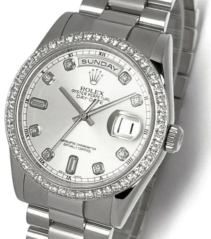 Rolex Day-Date 36 118346 36mm Platinum Silver