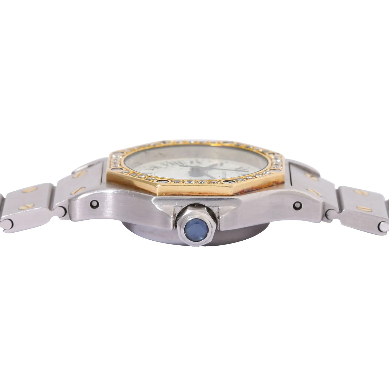 Cartier Santos 0907 165mm Yellow gold Silver 2