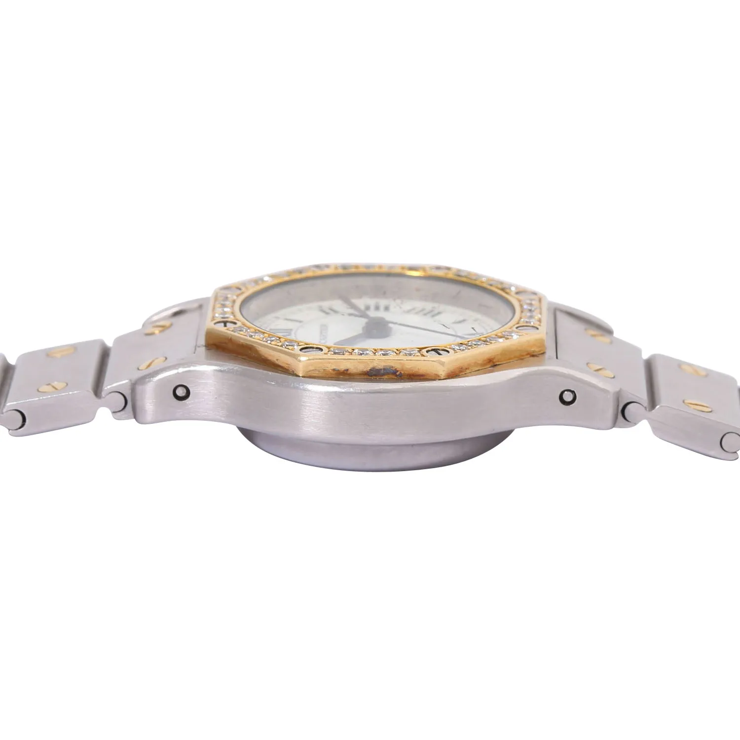 Cartier Santos 0907 165mm Yellow gold Silver 3