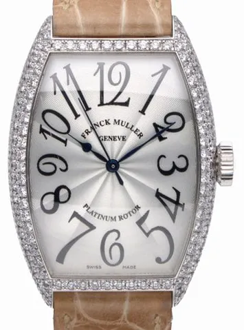 Franck Muller Cintree Curvex 5850 SC 35mm White gold Silver