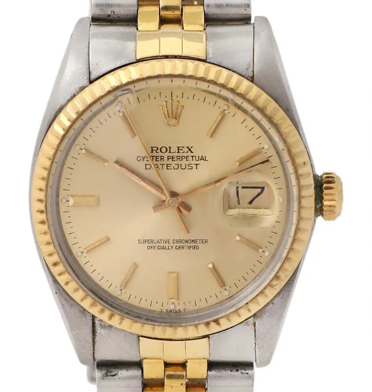 Rolex Datejust 36 16013 36mm Yellow gold and stainless steel Champagne 1