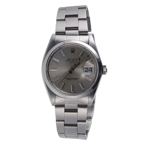Rolex Oyster Perpetual Date 1500 34mm Stainless steel Silver