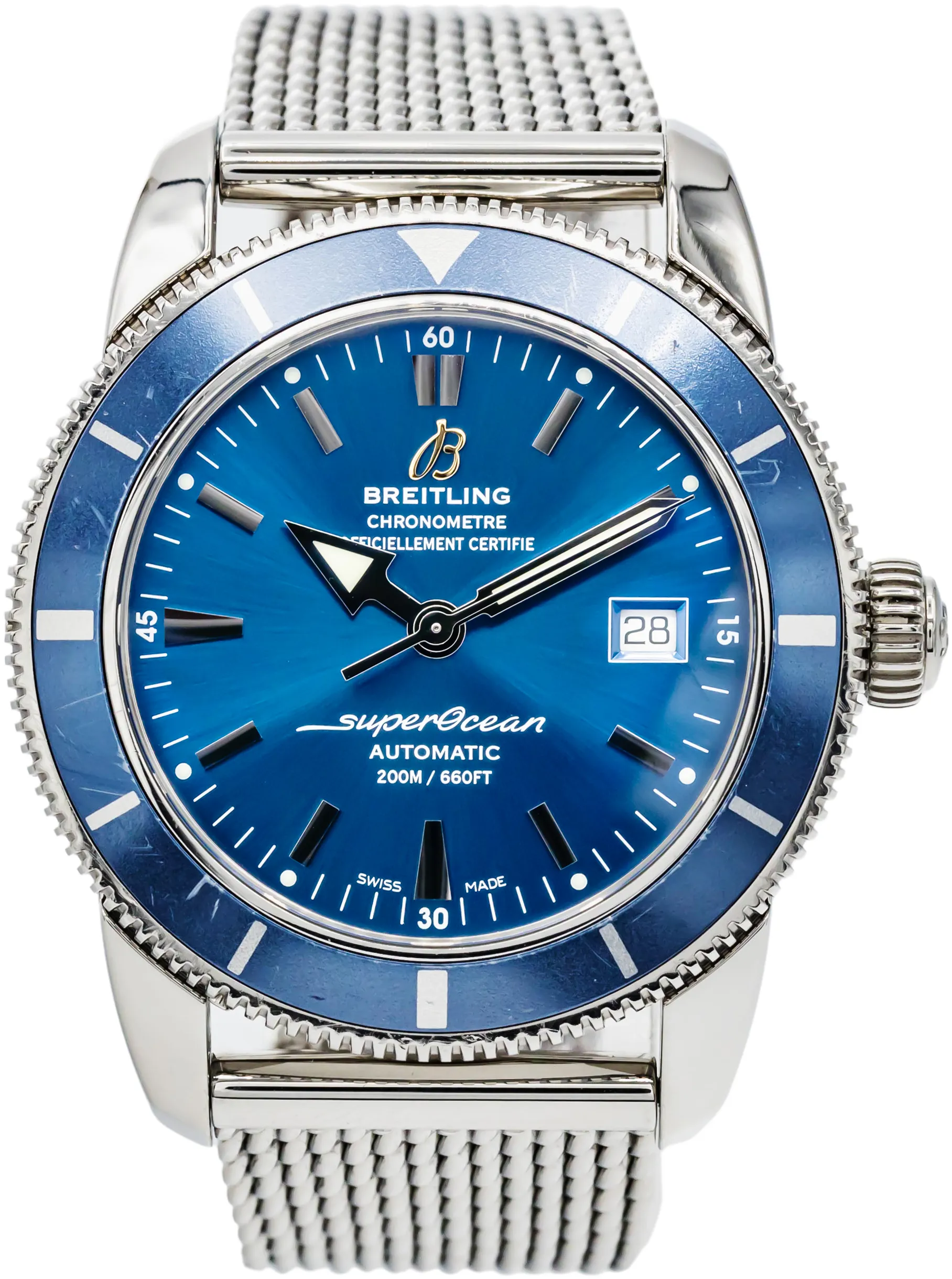 Breitling Superocean Heritage A17321 42mm Steel Blue Baton