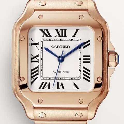 Cartier Santos WGSA0031 35mm Rose gold Silver