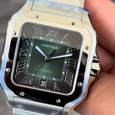 Cartier Santos WSSA0062 40mm Stainless steel Green