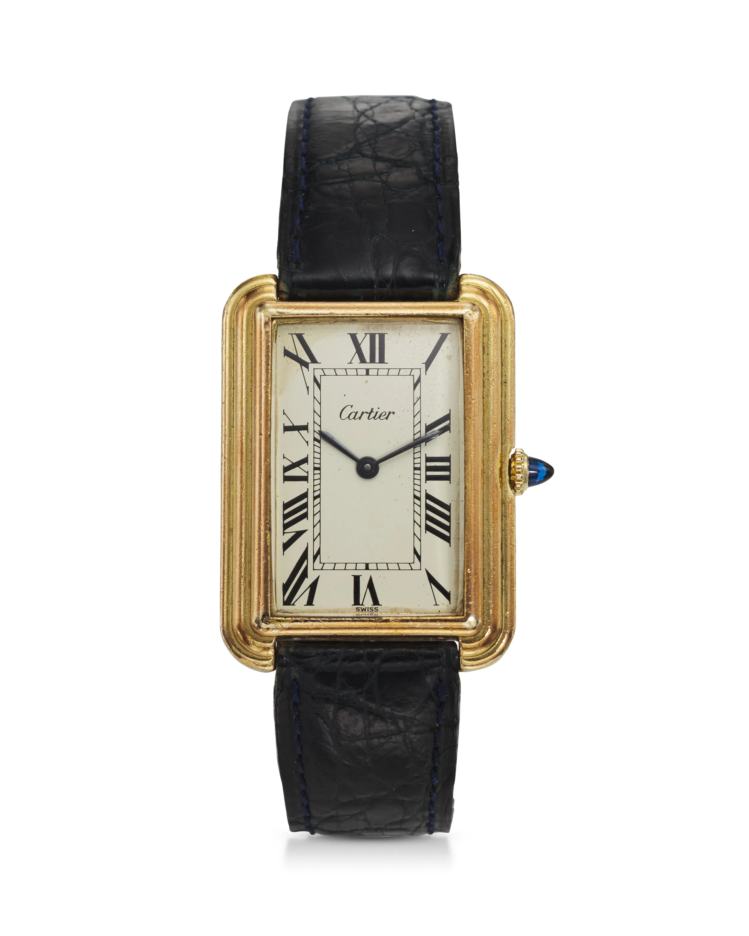 Cartier Tank 15716 22.5mm Gold-plated White