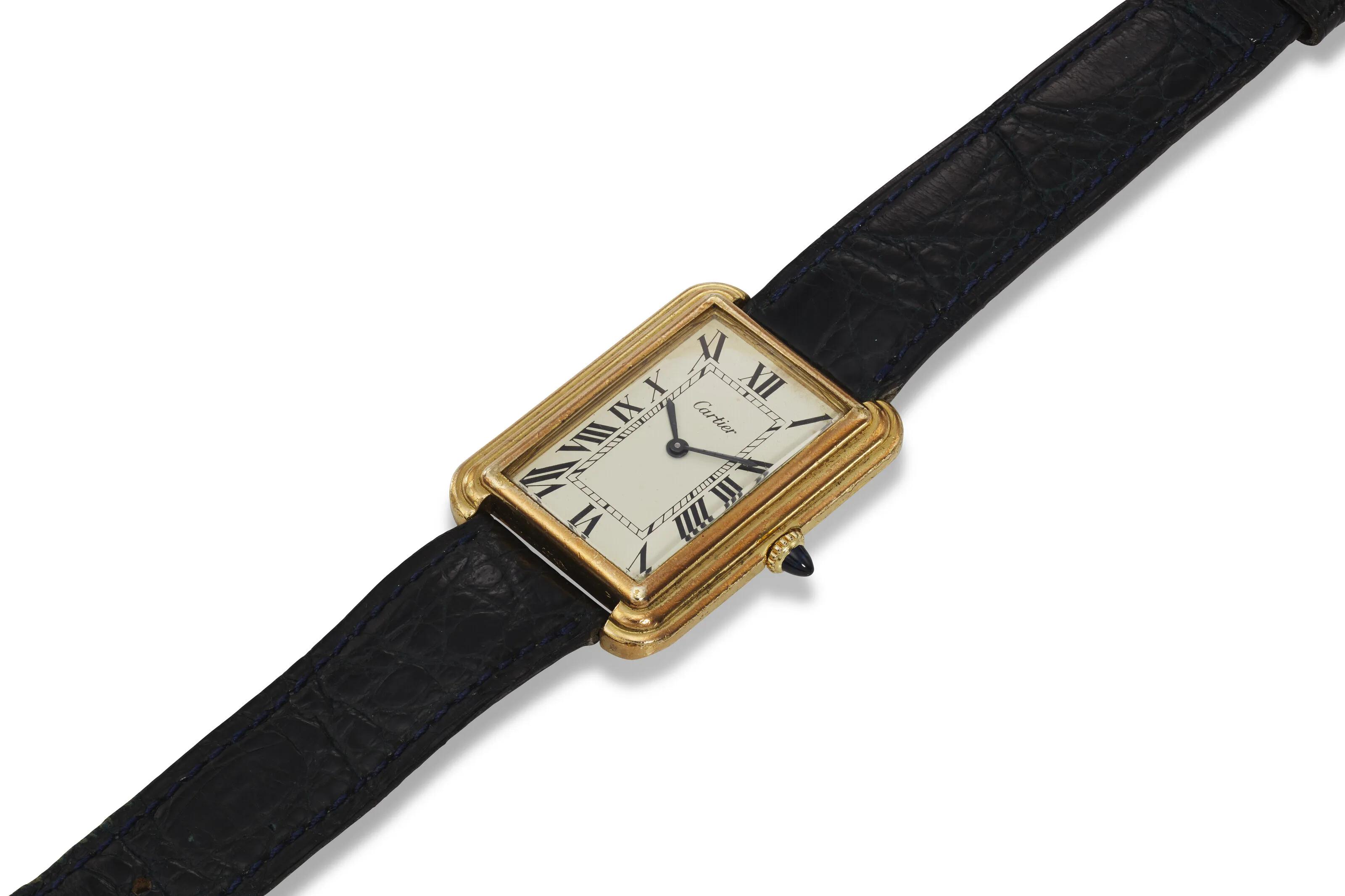 Cartier Tank 15716 22.5mm Gold-plated White 1