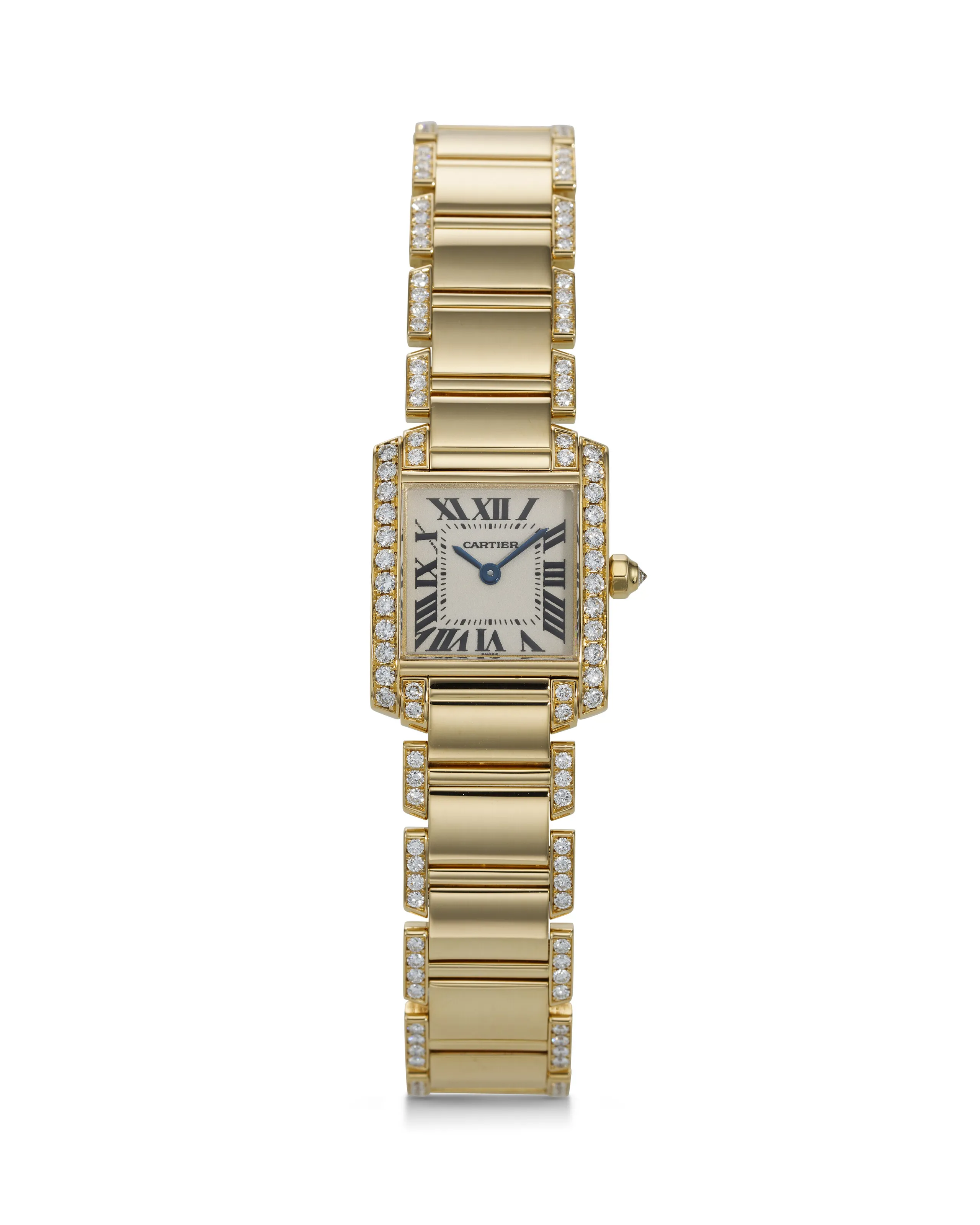 Cartier Tank Française WE1001RC 20mm Yellow gold Silver