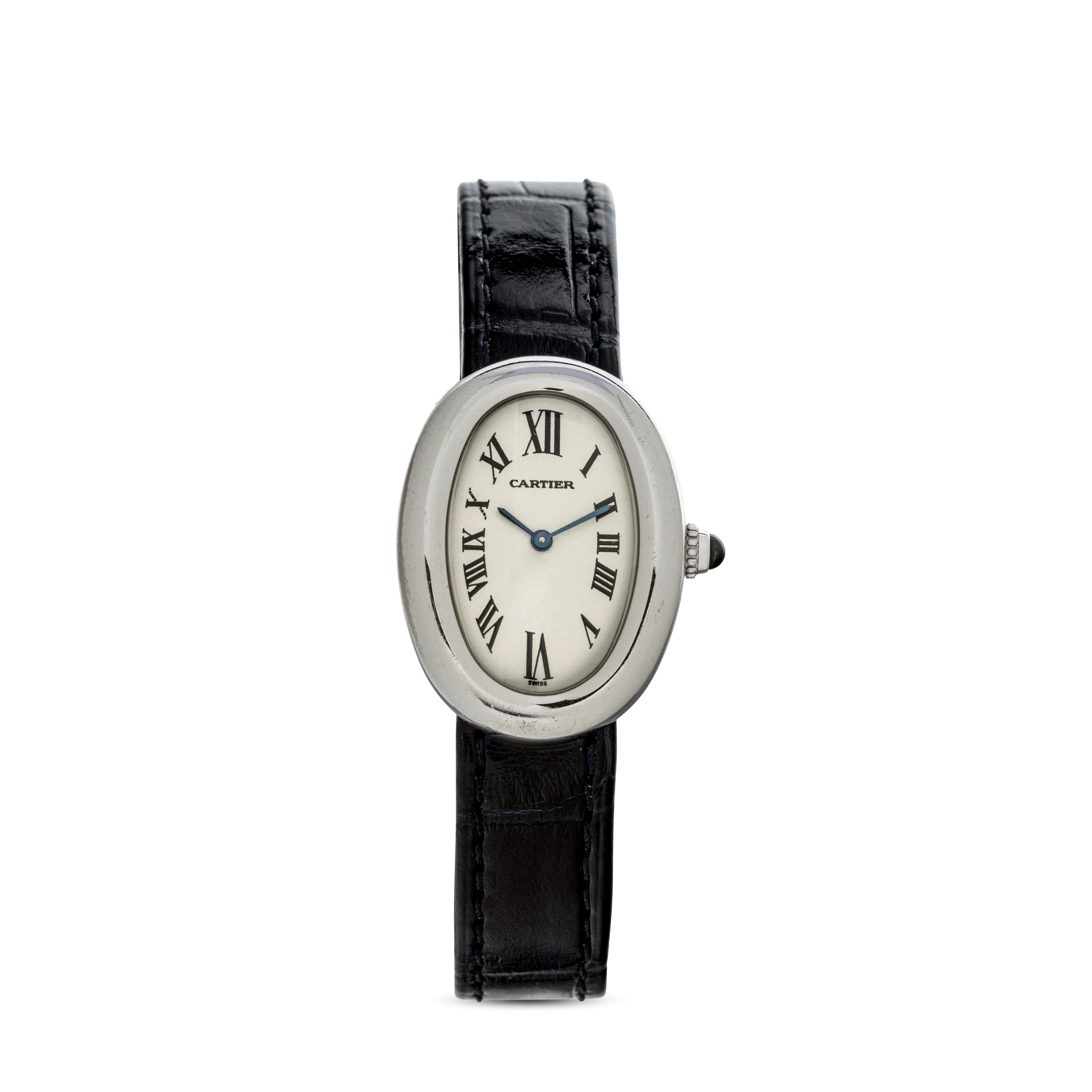 Cartier Baignoire 1955 22.5mm White gold Silver