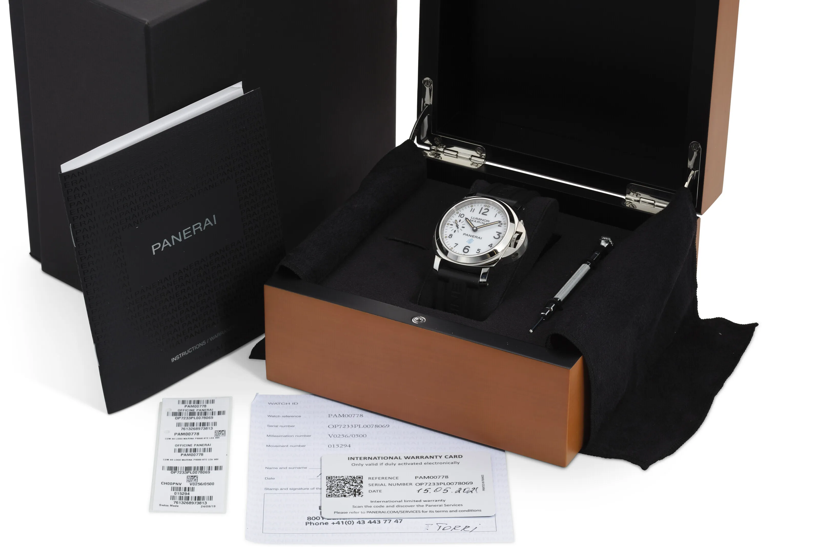 Panerai Luminor Marina Automatic PAM 00778 44mm Stainless steel Black 3