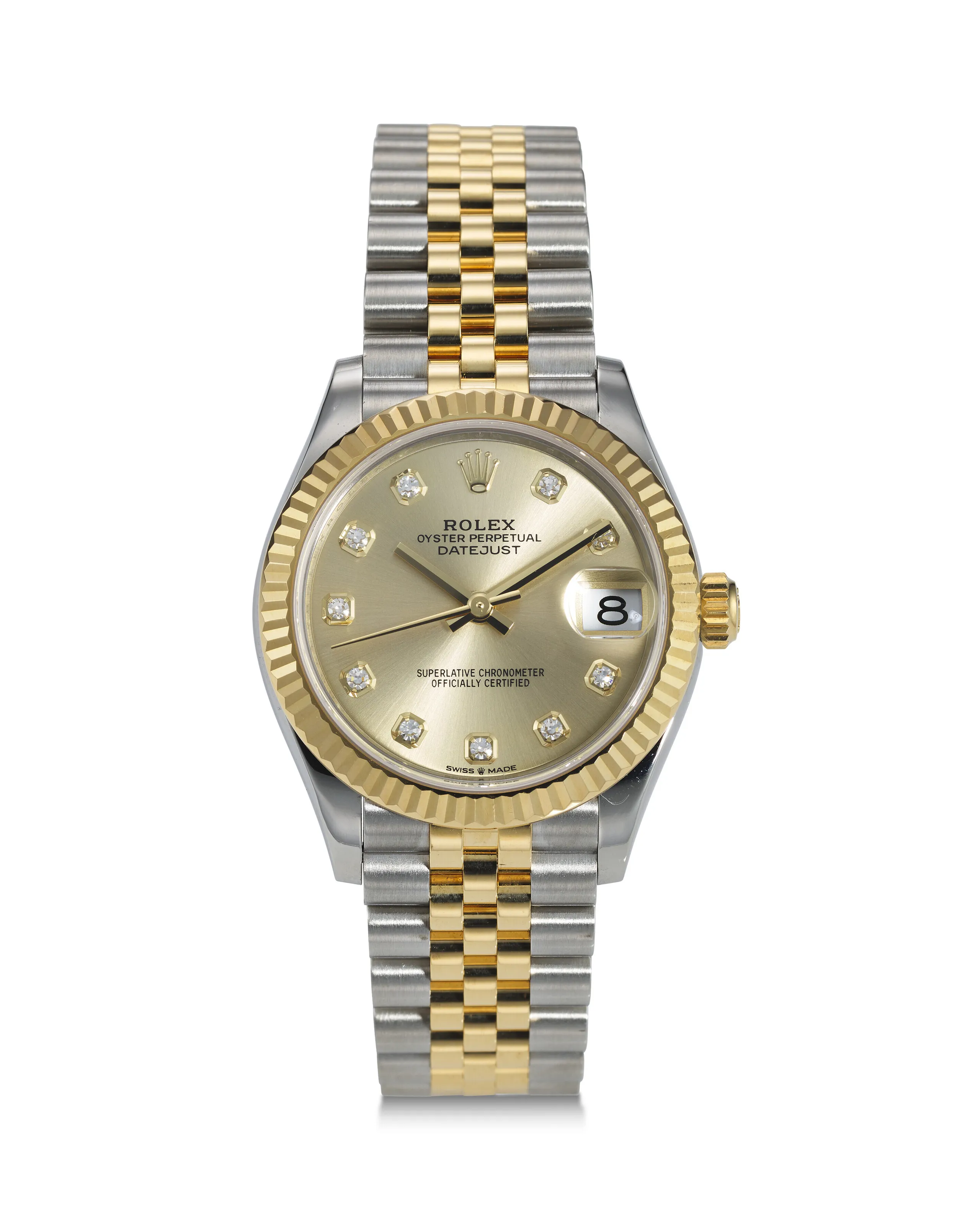 Rolex Datejust 31 278273 31mm Yellow gold and Stainless steel Champagne