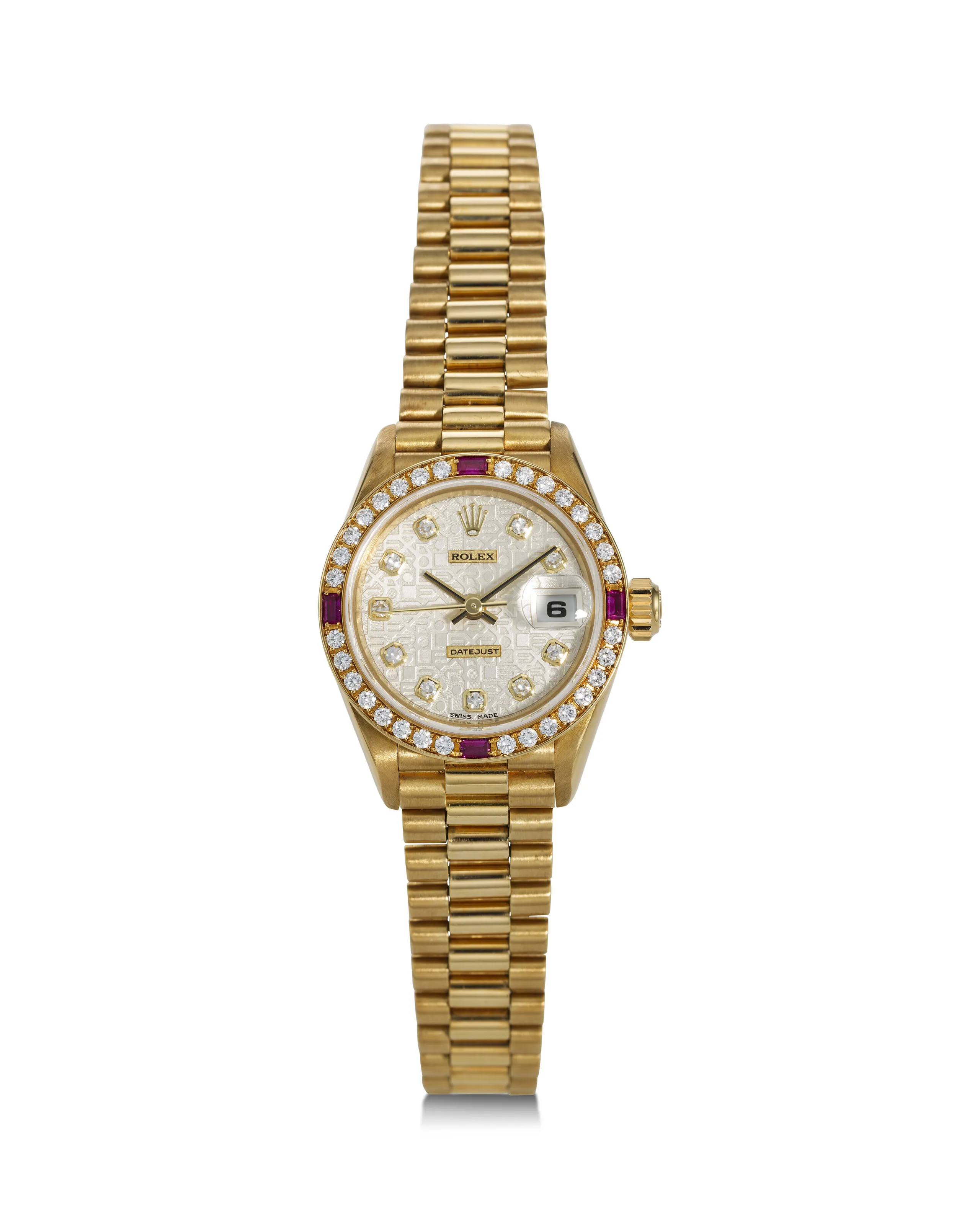 Rolex Lady-Datejust 69068 26mm Yellow gold Silver