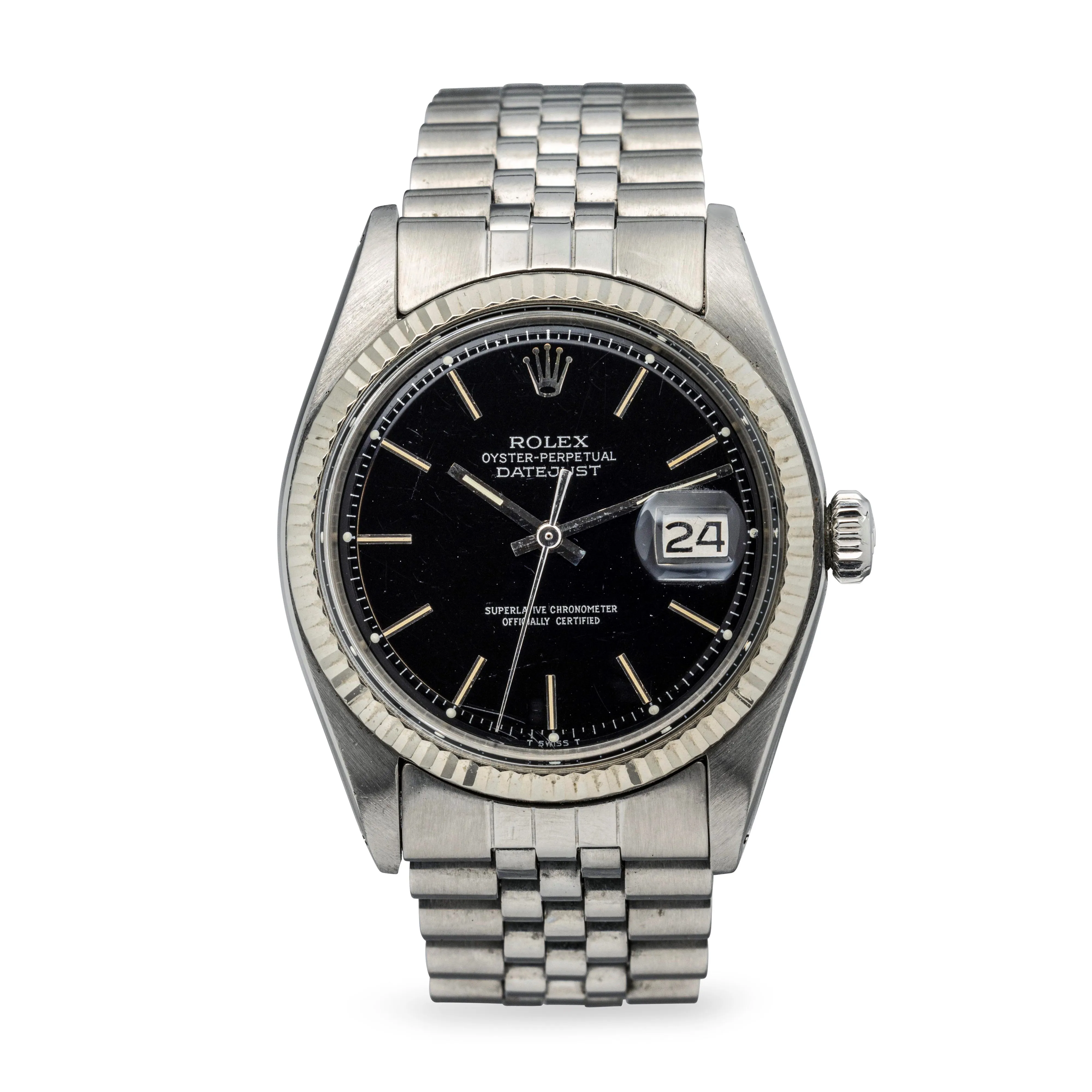 Rolex Datejust 1603 36mm Stainless steel Black