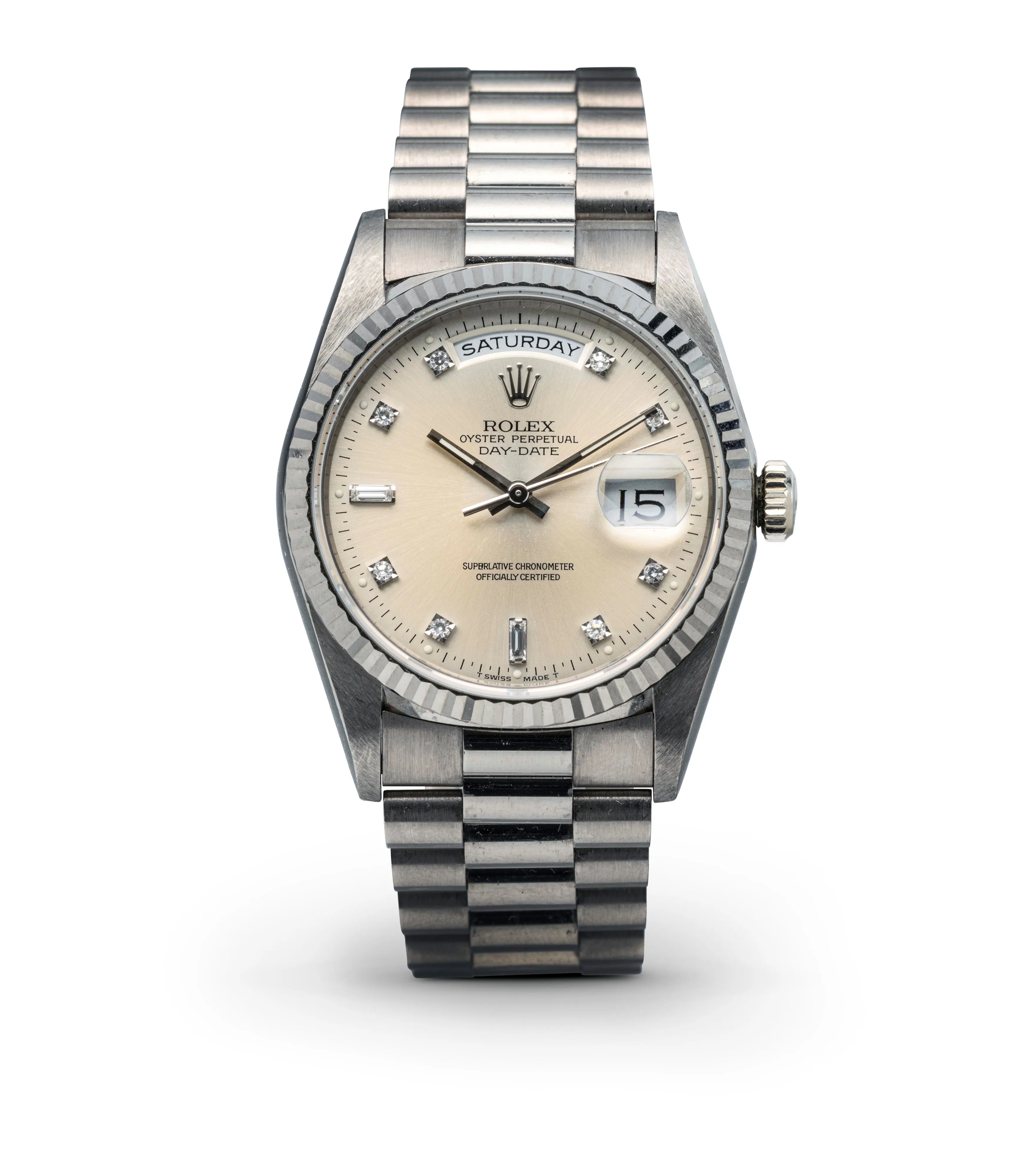 Rolex Day-Date 36 18239 36mm White gold Silver