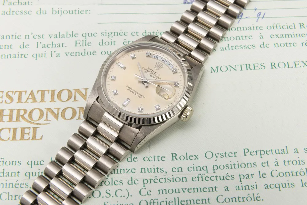 Rolex Day-Date 36 18239 36mm White gold Silver 2