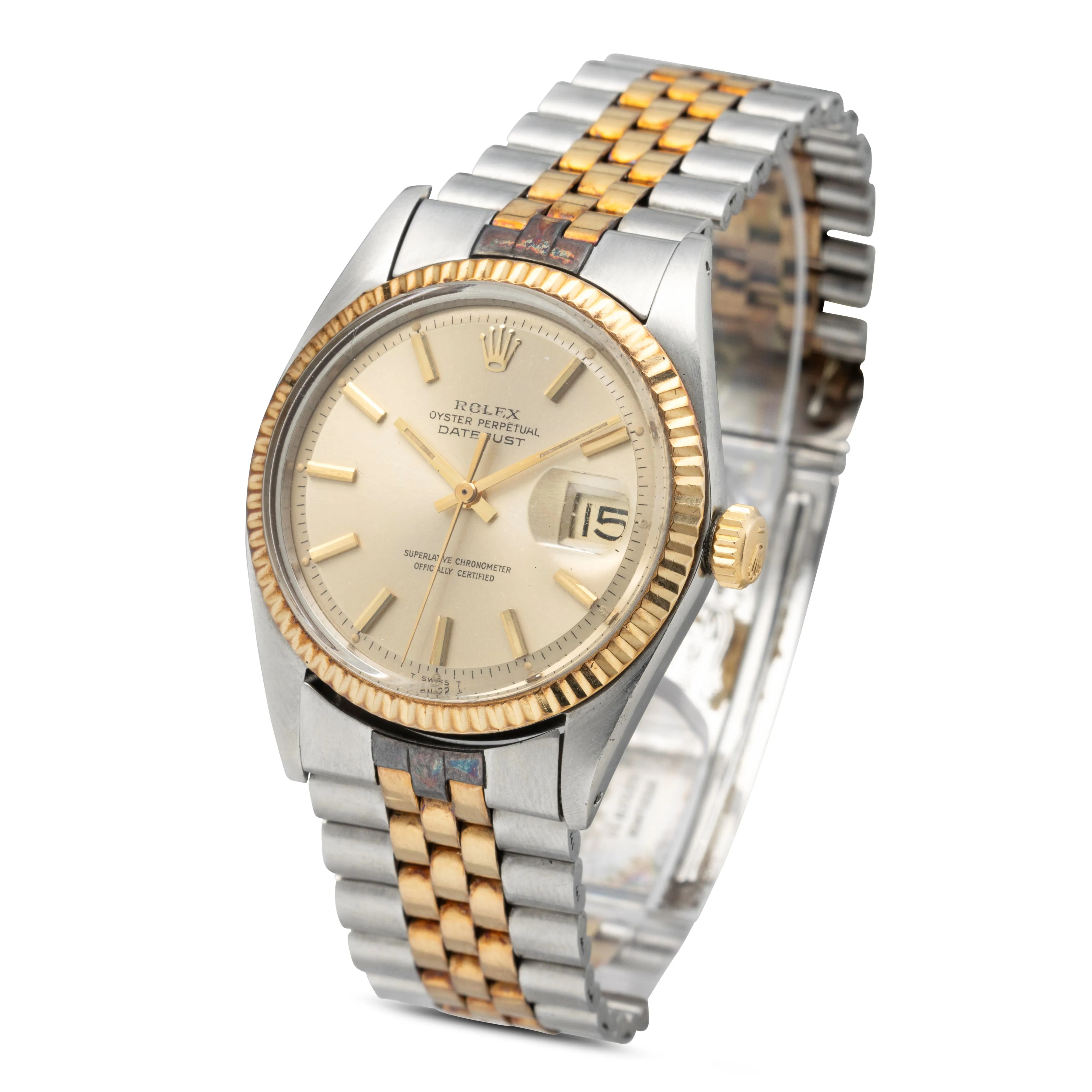 Rolex Datejust 36 1601 36mm Yellow gold and stainless steel Champagne 1