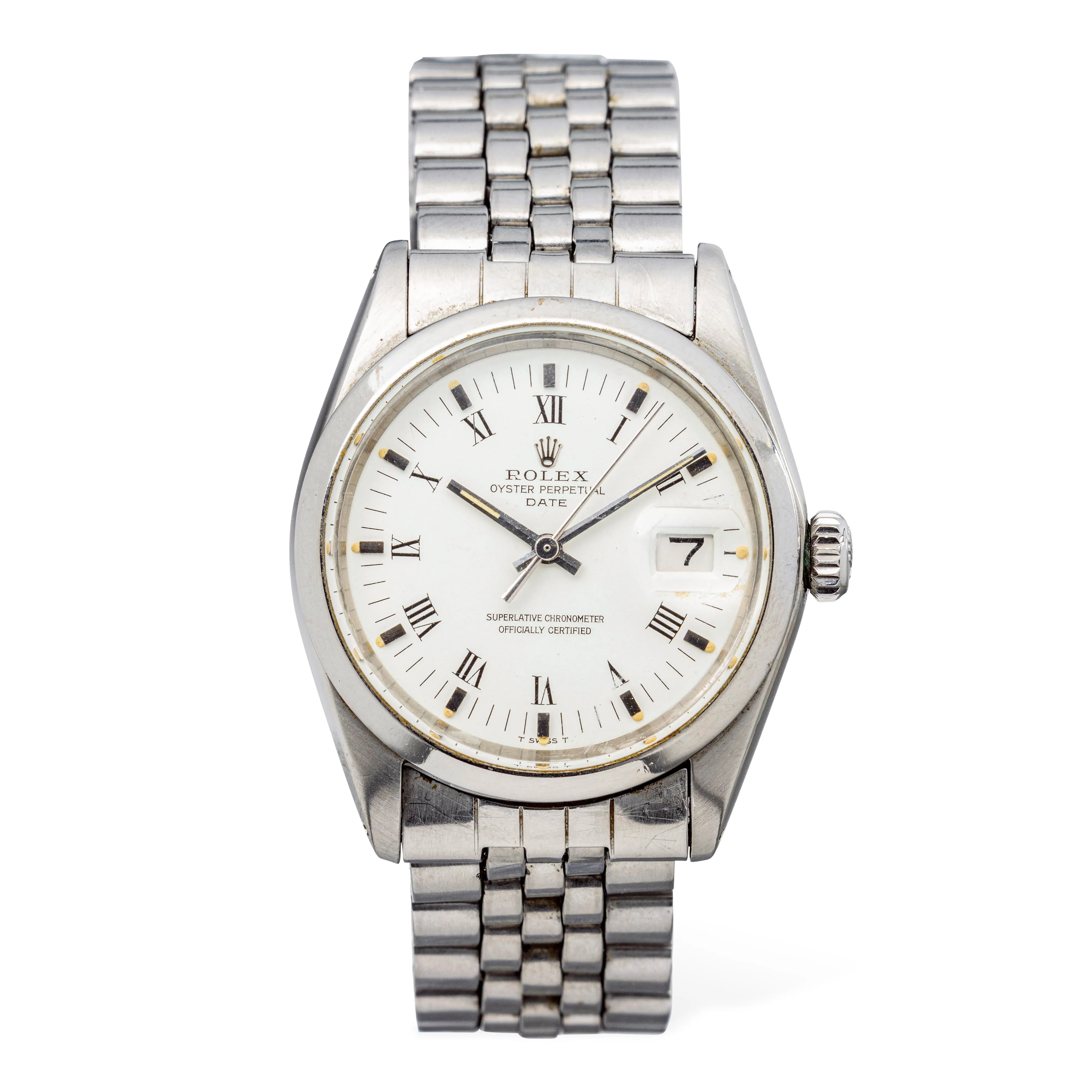 Rolex Oyster Perpetual Date 1500 33mm Stainless steel White