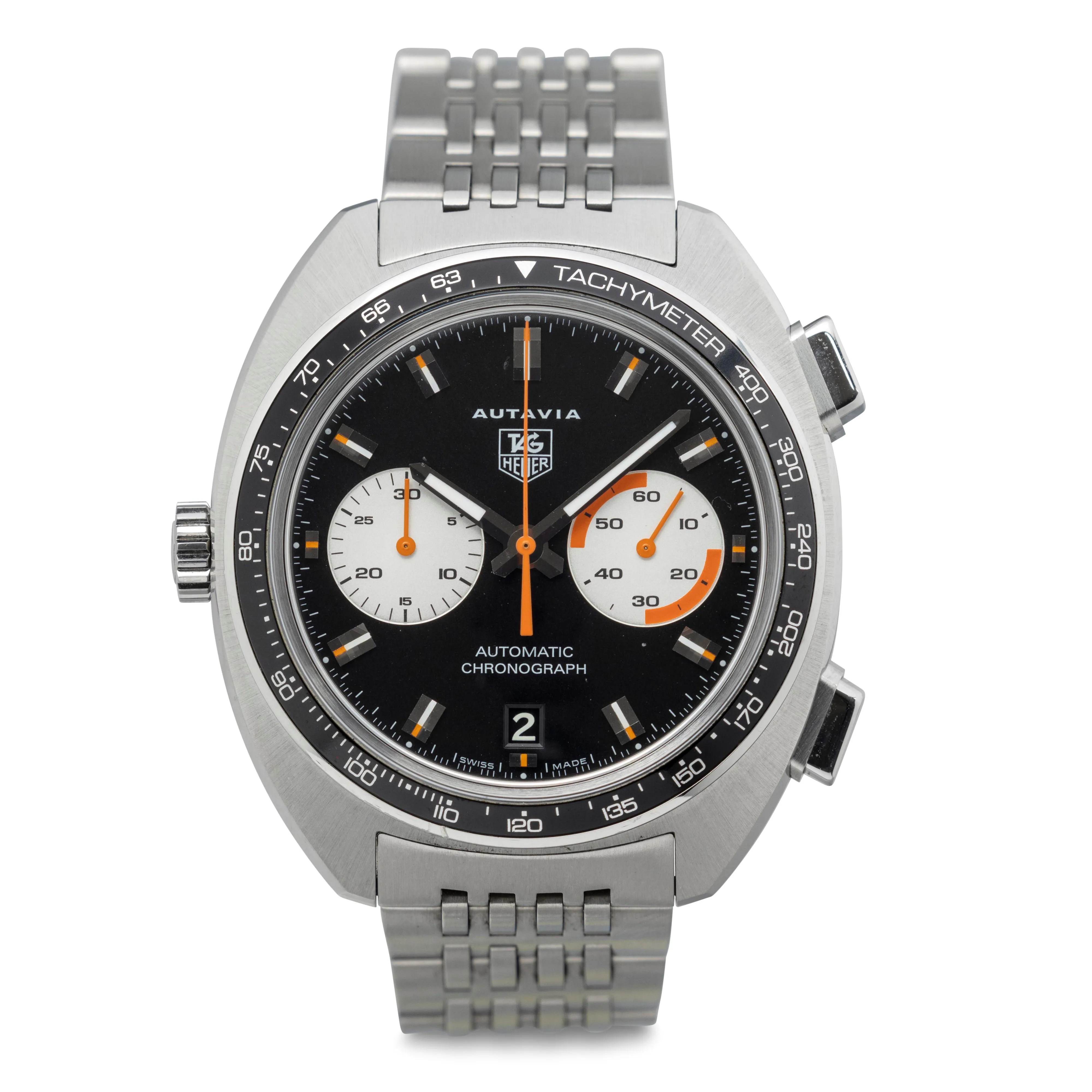 TAG Heuer Autavia CY2111 40mm Stainless steel Black