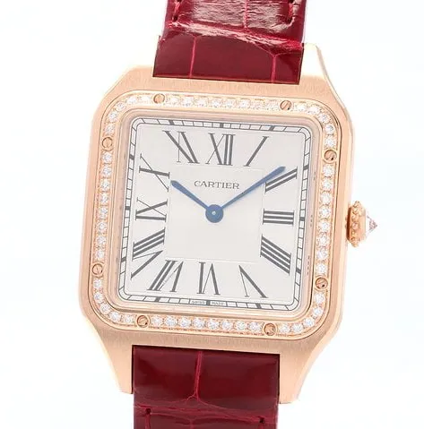 Cartier Santos Dumont WJSA0016 Rose gold Silver