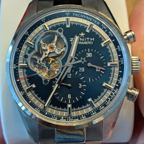 Zenith El Primero 03.20416.4061/51.C700 42mm Stainless steel Blue