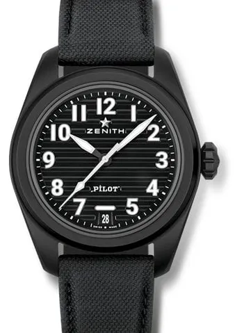 Zenith Pilot 49.4000.3620/21.I001 40mm Black ceramic Black