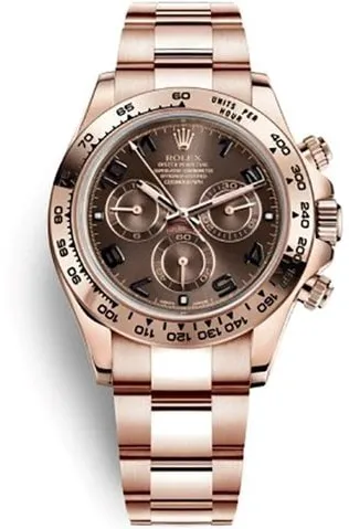 Rolex Daytona 116505 40mm Rose gold Brown