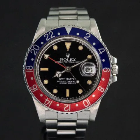 Rolex GMT-Master 16750 40mm Stainless steel Black