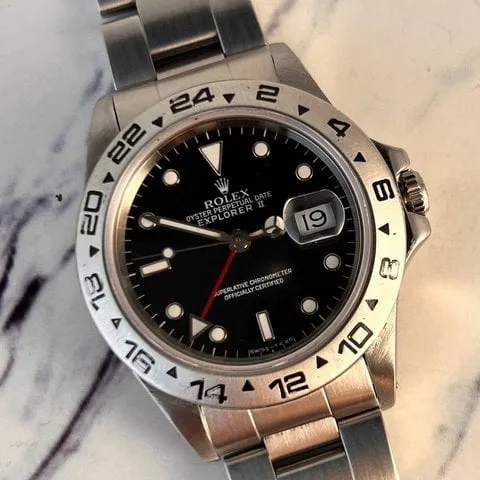 Rolex Explorer II 16550 40mm Stainless steel Black