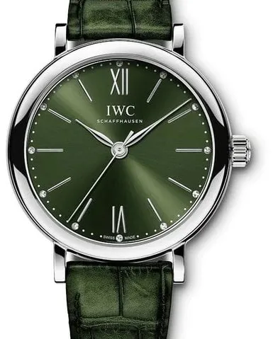 IWC Portofino Automatic IW357405 Stainless steel Green