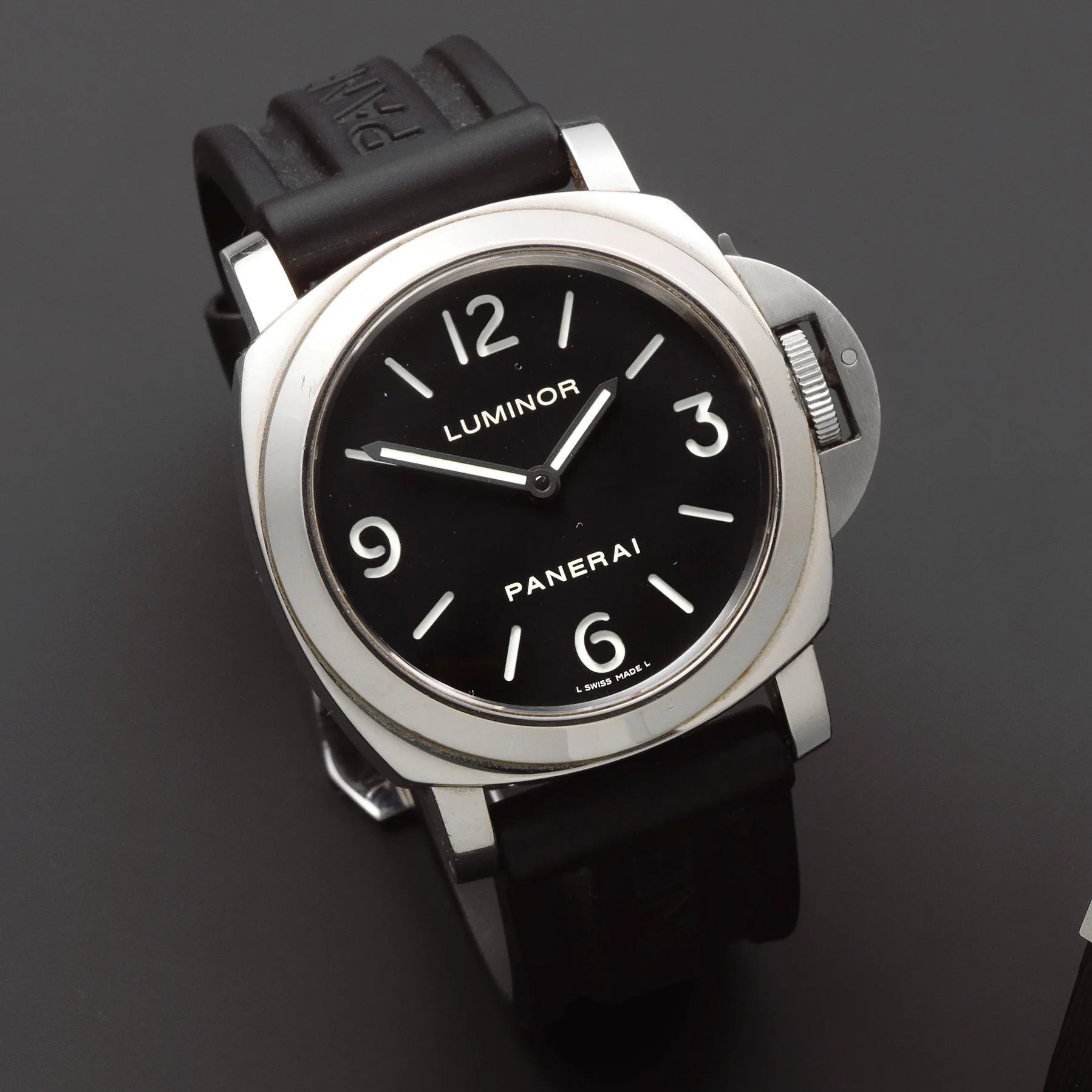 Panerai Luminor Base PAM 00112 43mm Stainless steel Black