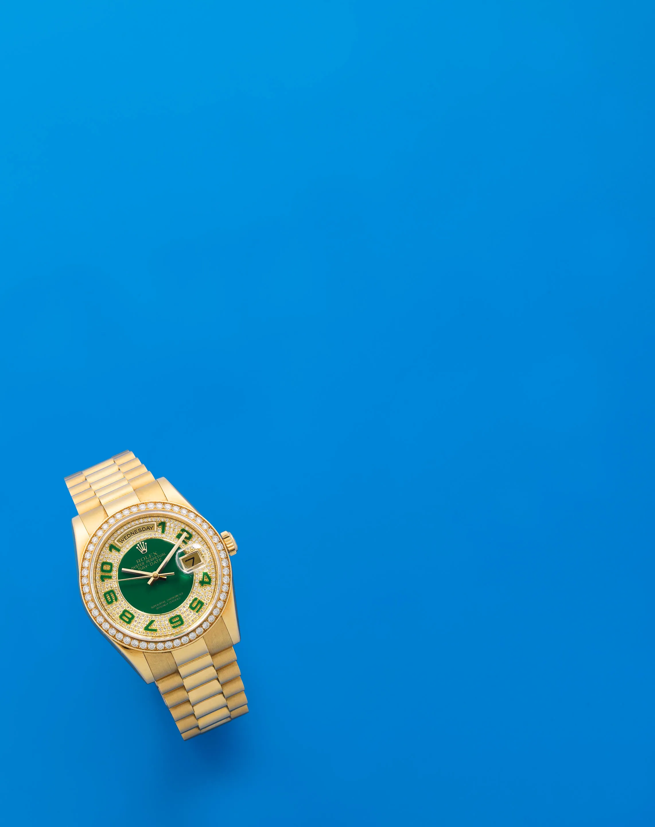 Rolex Day-Date 36 118348 36mm Diamond Green