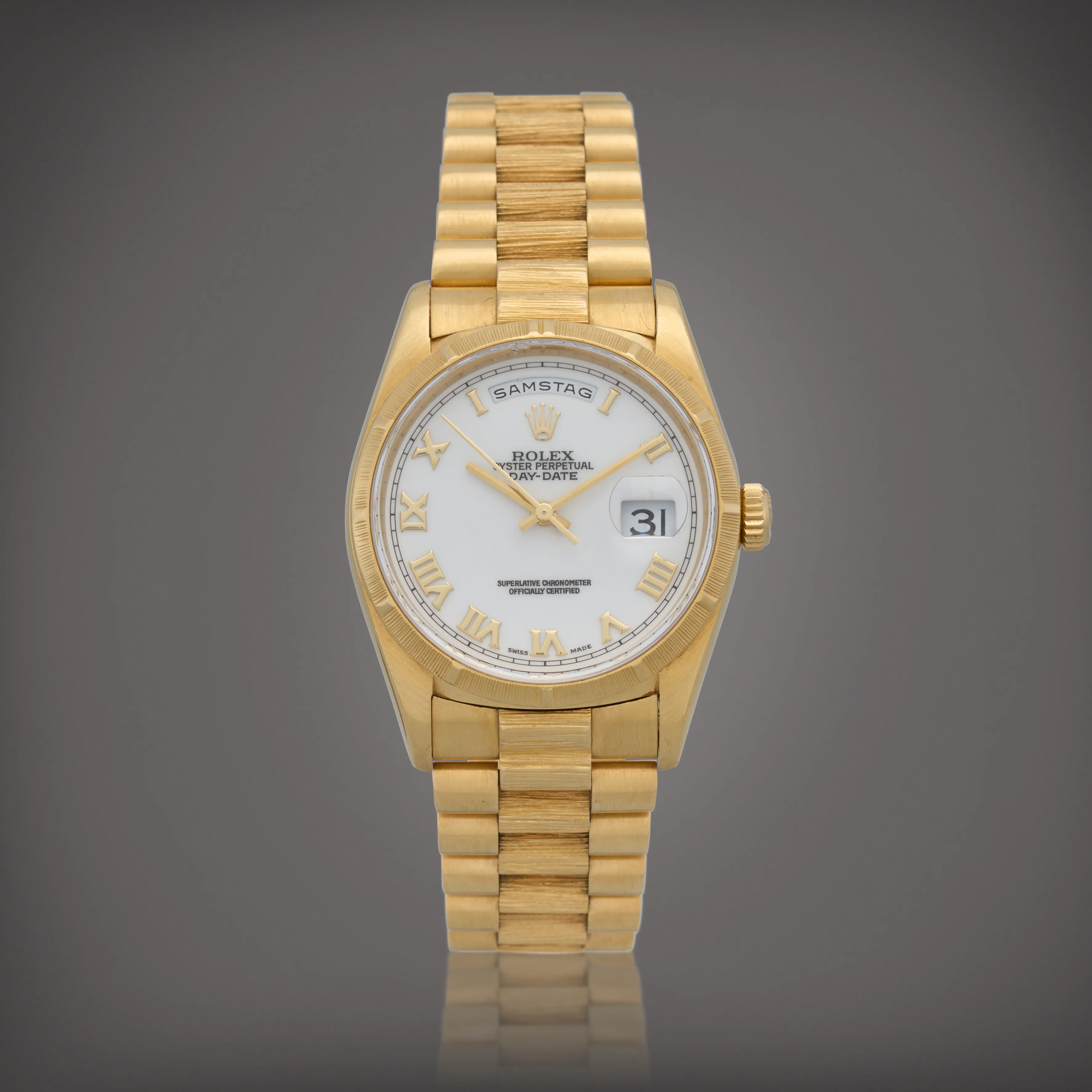 Rolex Day-Date 36 18248 36.5mm Yellow gold White 1