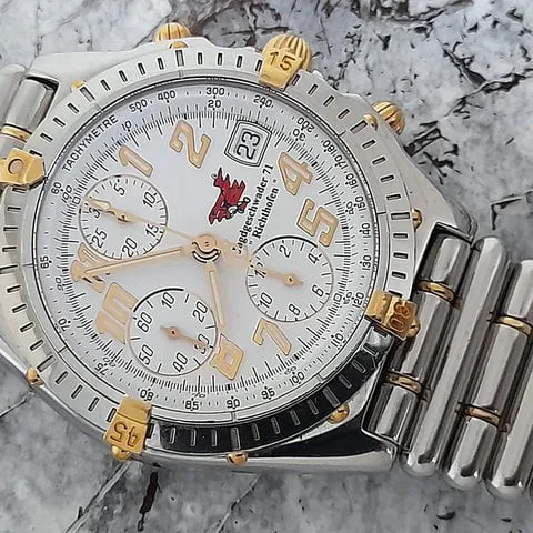 Breitling Chronomat B13050.1 40.5mm Gold/steel White