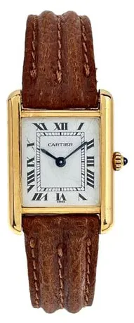 Cartier Tank Yellow gold White