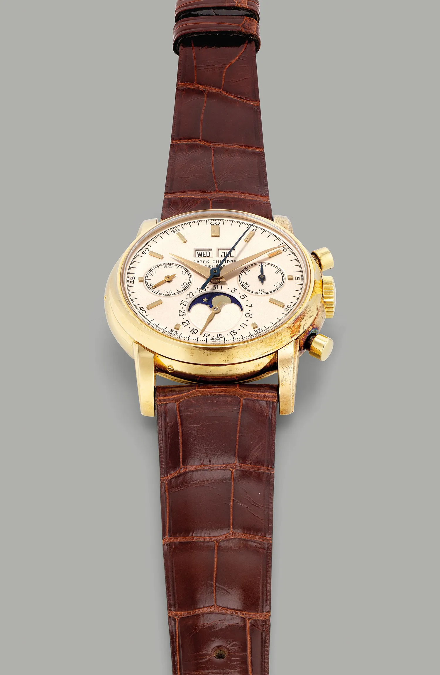 Patek Philippe 2499 37.5mm Yellow gold Cream 6