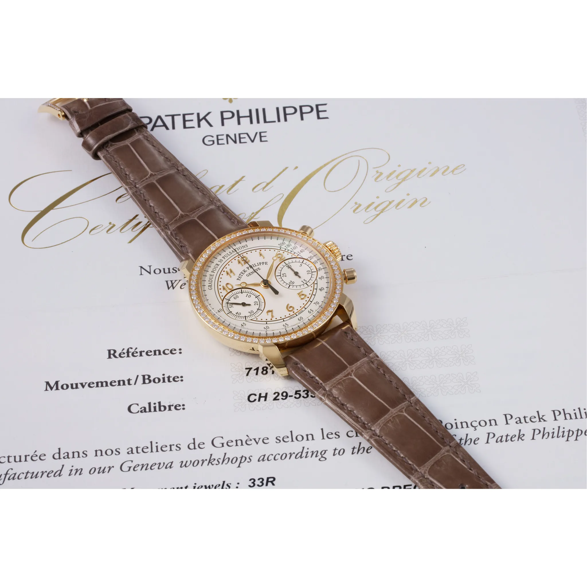 Patek Philippe Chronograph 7150/250R 38mm Rose gold White 2