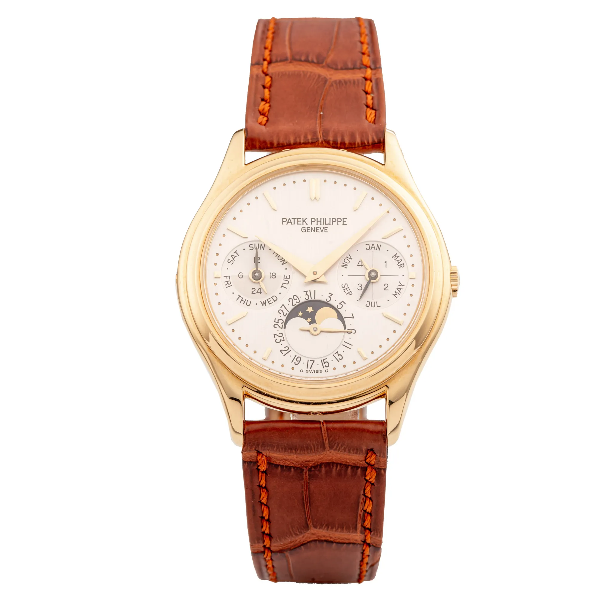 Patek Philippe Perpetual Calendar 3940J 36mm Yellow gold Silver